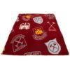 Official West Ham United FC Historic Crests Fleece Blanket