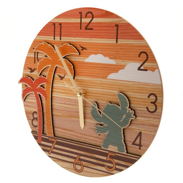 TM-03679-Lilo-Stitch-Premium-Wooden-Wall-Clock-1 Official Lilo & Stitch Premium Wooden Wall Clock