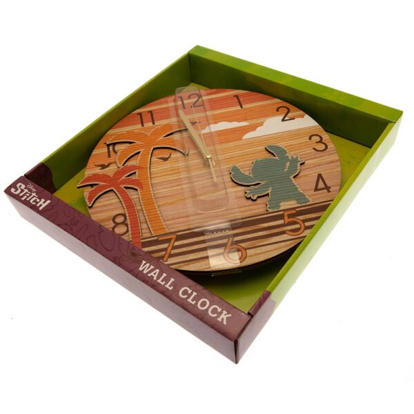 TM-03679-Lilo-Stitch-Premium-Wooden-Wall-Clock-2 Official Lilo & Stitch Premium Wooden Wall Clock