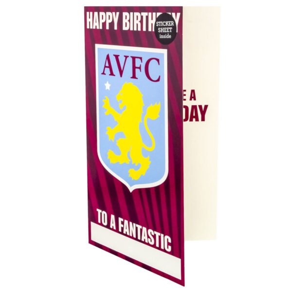 TM-03878-Aston-Villa-FC-Birthday-Card-Personalised-1 Official Aston Villa FC Personalised Birthday Card