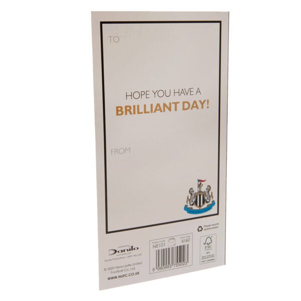 TM-03896-Newcastle-United-FC-Birthday-Card-3 Official Newcastle United FC Crest Birthday Card