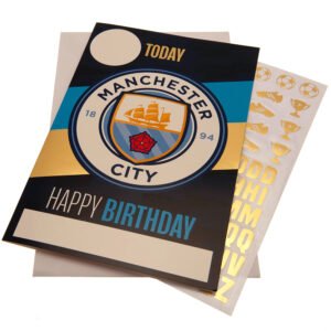 TM-03911-Manchester-City-FC-Birthday-Card-With-Stickers Official Manchester City FC Birthday Card With Stickers