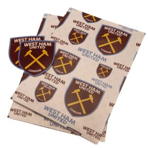TM-03922-West-Ham-United-FC-Gift-Wrap Official West Ham United FC Text Gift Wrap