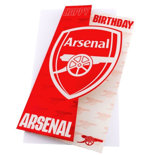 TM-03924-Arsenal-FC-Crest-Birthday-Card Official Arsenal FC Crest Birthday Card