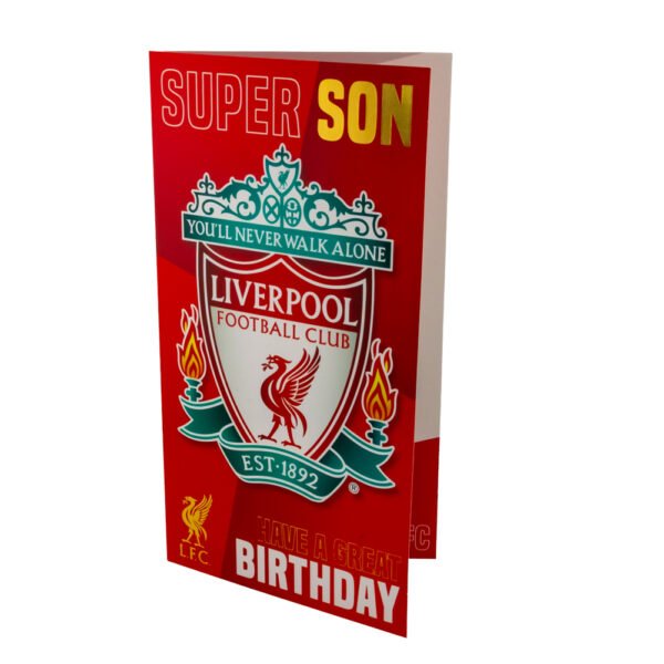 TM-03933-Liverpool-FC-Birthday-Card-Son-1 Official Liverpool FC Super Son Birthday Card