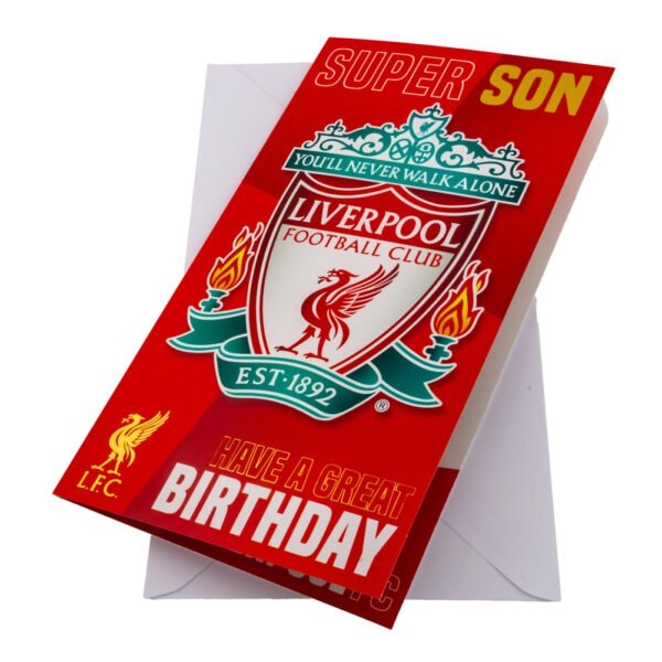 TM-03933-Liverpool-FC-Birthday-Card-Son Official Liverpool FC Super Son Birthday Card