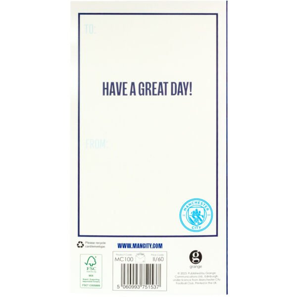 TM-03934-Manchester-City-FC-Birthday-Card-3 Official Manchester City FC Crest Birthday Card