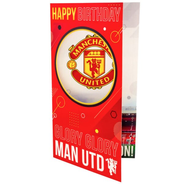TM-03935-Manchester-United-FC-Birthday-Card-1 Official Manchester United FC Glory Glory Birthday Card