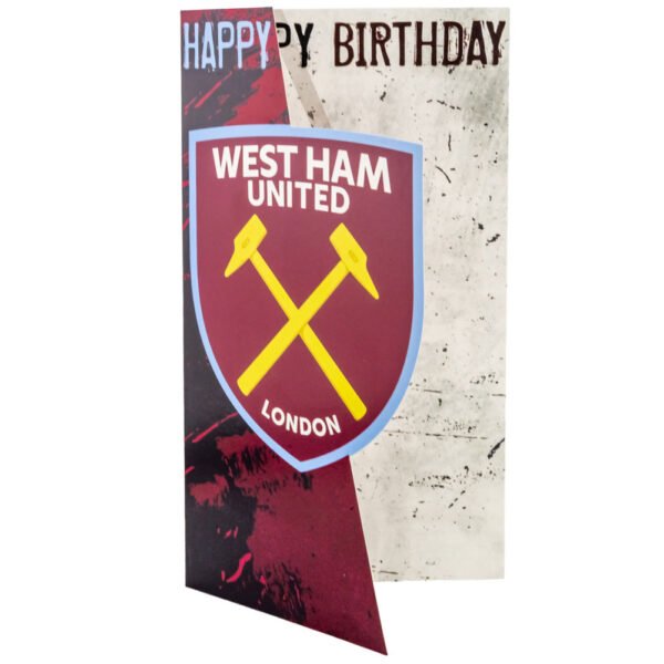 TM-03939-West-Ham-United-FC-Crest-Birthday-Card-1 Official West Ham United FC Crest Birthday Card