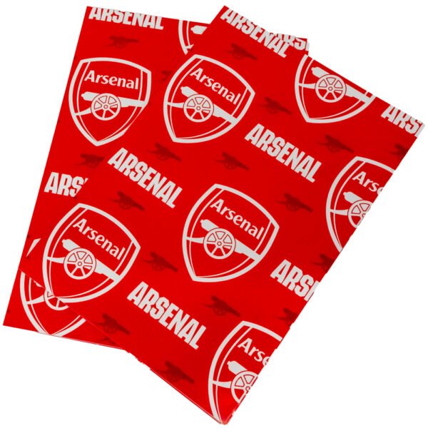 TM-03945-Arsenal-FC-Gift-Wrap-1 Official Arsenal FC Text Gift Wrap
