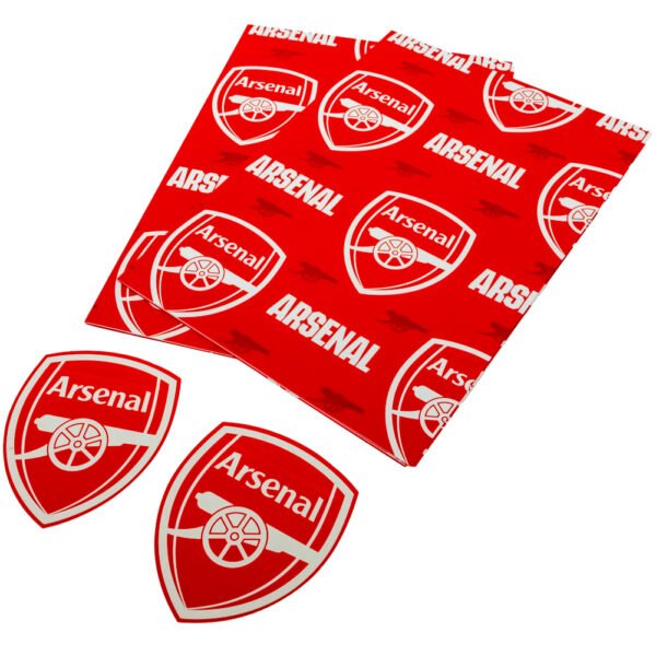 TM-03945-Arsenal-FC-Gift-Wrap-2 Official Arsenal FC Text Gift Wrap