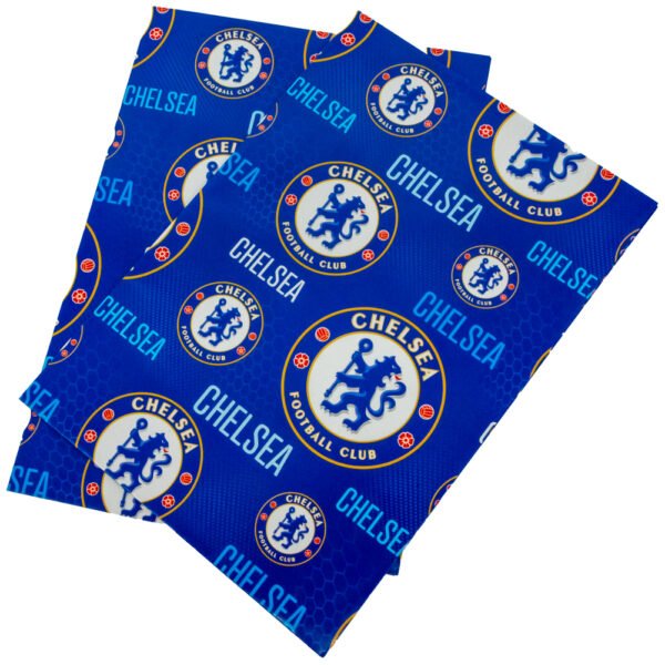 TM-03946-Chelsea-FC-Gift-Wrap-1 Official Chelsea FC Text Gift Wrap