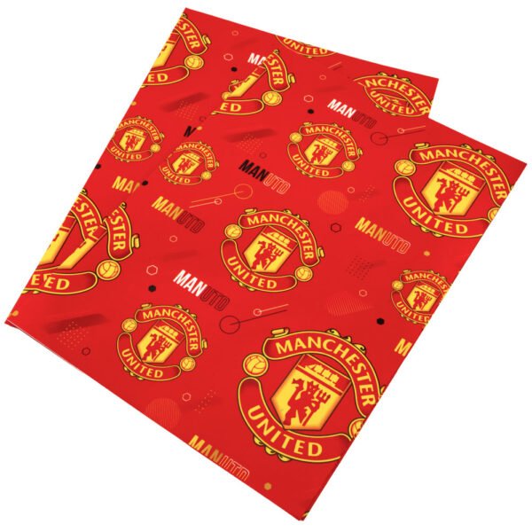 TM-03951-Manchester-United-FC-Text-Gift-Wrap-1 Official Manchester United FC Text Gift Wrap