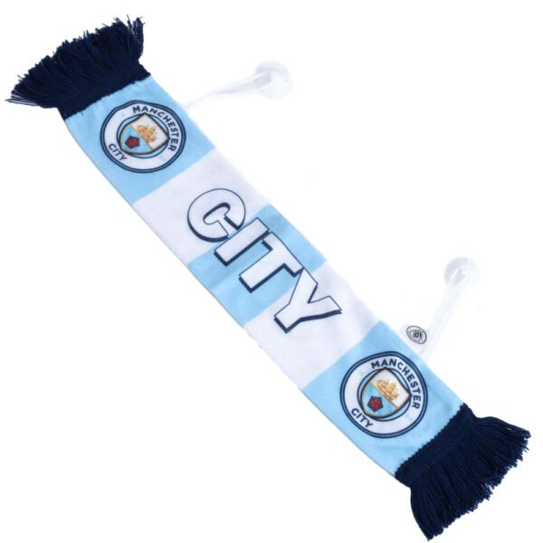 TM-03959-Manchester-City-FC-Mini-Car-Scarf-1 Official Manchester City FC Mini Car Bar Scarf