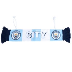 TM-03959-Manchester-City-FC-Mini-Car-Scarf Official Manchester City FC Mini Car Bar Scarf