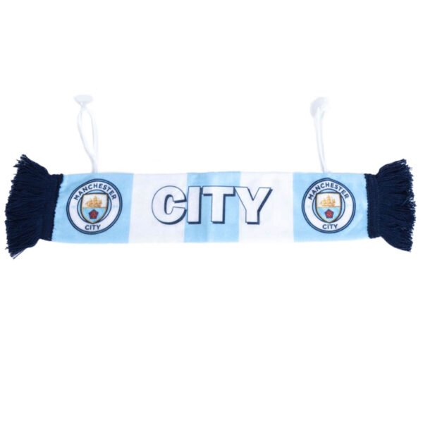 TM-03959-Manchester-City-FC-Mini-Car-Scarf Official Manchester City FC Mini Car Bar Scarf