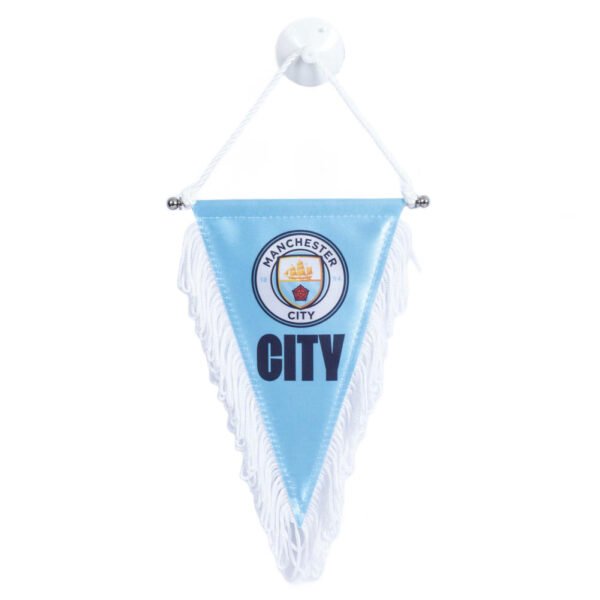 TM-03963-Manchester-City-FC-Triangular-Mini-Pennant-2 Official Manchester City FC Triangular Mini Pennant