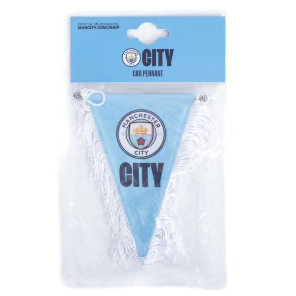 TM-03963-Manchester-City-FC-Triangular-Mini-Pennant-3 Official Manchester City FC Triangular Mini Pennant