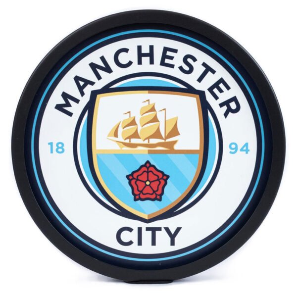 Official Manchester City FC Metal LED Logo Sign