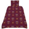 Official West Ham United FC Colour Split Single Duvet Set