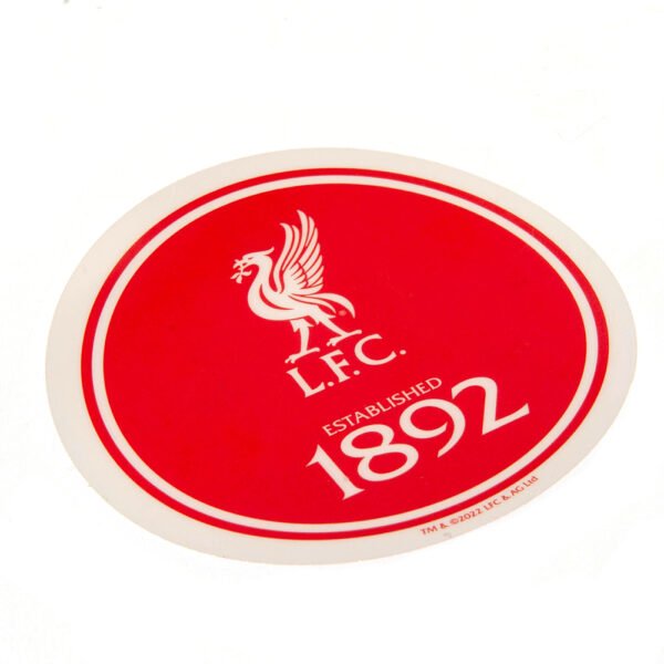 TM-04070-Liverpool-FC-Single-Car-Sticker-EST-1 Official Liverpool FC Established Car Sticker