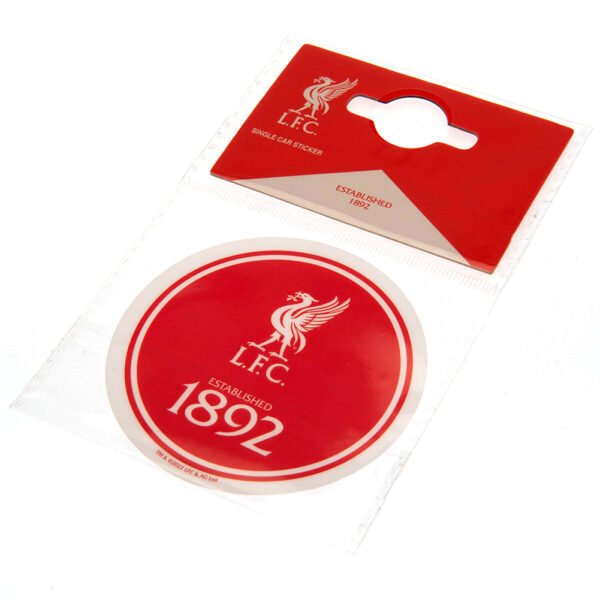 TM-04070-Liverpool-FC-Single-Car-Sticker-EST-2 Official Liverpool FC Established Car Sticker