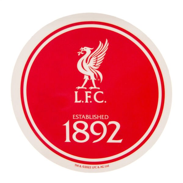 TM-04070-Liverpool-FC-Single-Car-Sticker-EST Official Liverpool FC Established Car Sticker