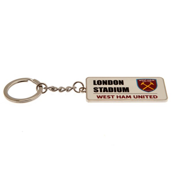 TM-04080-West-Ham-United-FC-Street-Sign-Keyring-1 Official West Ham United FC Street Sign Keyring