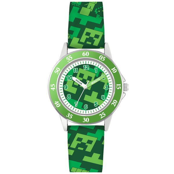 Official Minecraft Junior Time Teacher Watch Creeper