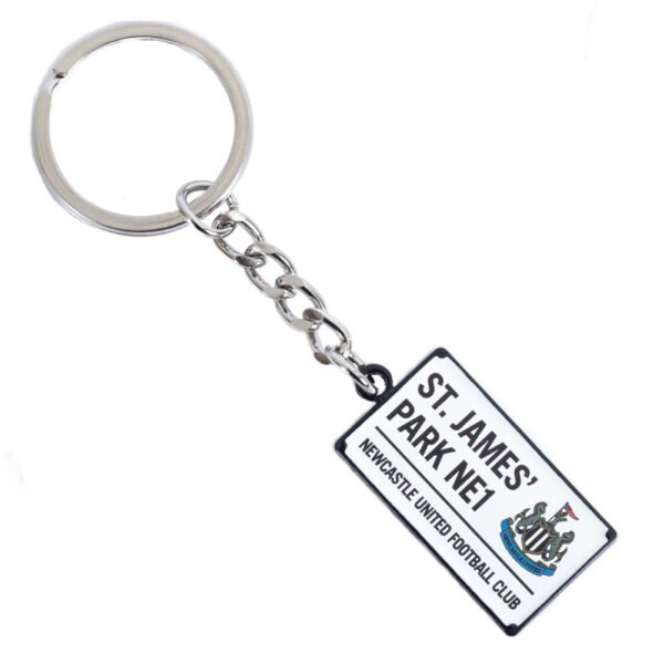 TM-04155-Newcastle-United-FC-Street-Sign-Keyring-1 Official Newcastle United FC Street Sign Keyring