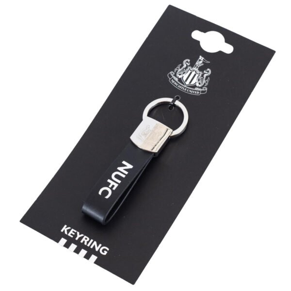 TM-04167-Newcastle-United-FC-Leather-Strap-Keyring-2 Official Newcastle United FC Leather Strap Keyring