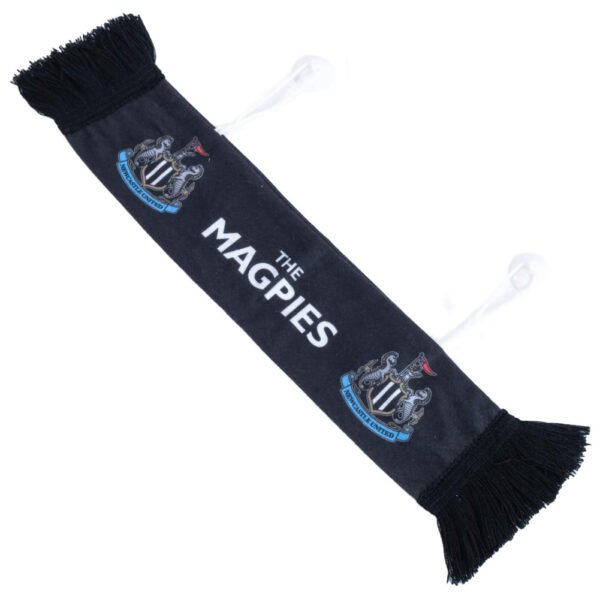TM-04211-Newcastle-United-FC-Magpies-Mini-Car-Scarf-1 Official Newcastle United FC Mini Magpies Car Scarf