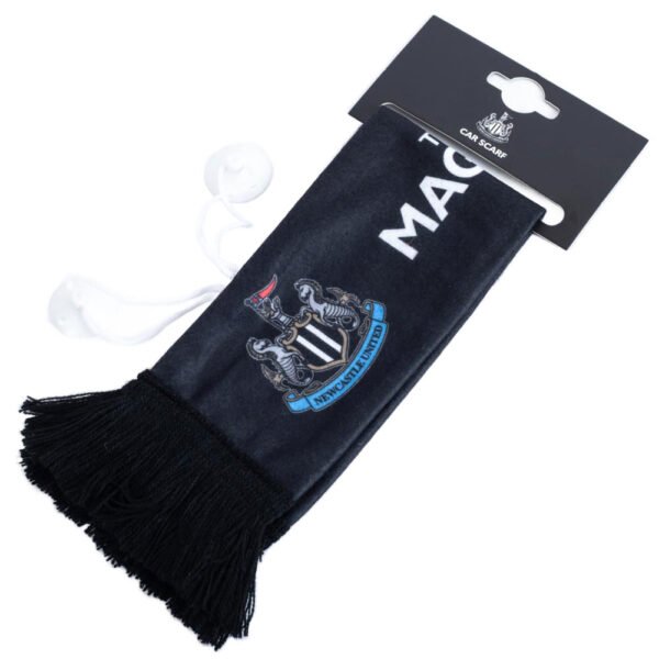 TM-04211-Newcastle-United-FC-Magpies-Mini-Car-Scarf-2 Official Newcastle United FC Mini Magpies Car Scarf