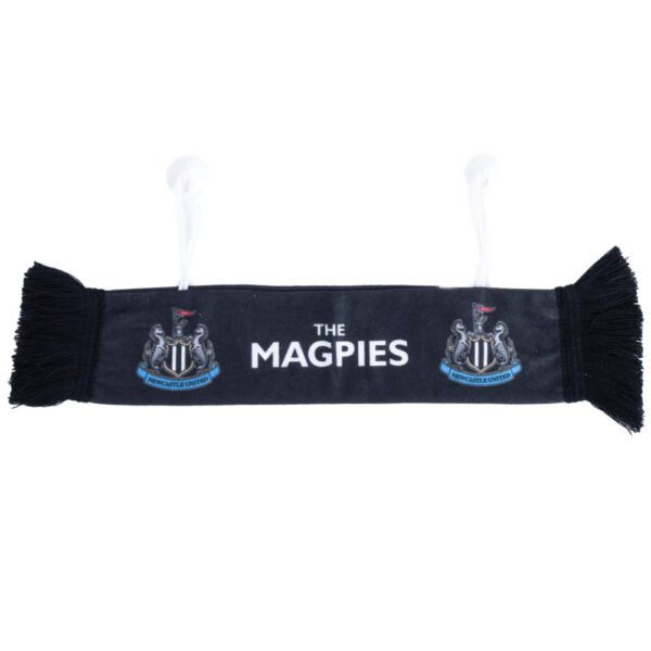 TM-04211-Newcastle-United-FC-Magpies-Mini-Car-Scarf Official Newcastle United FC Mini Magpies Car Scarf