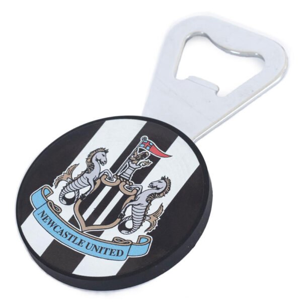 TM-04218-Newcastle-United-FC-Magnetic-Bottle-Opener Official Newcastle United FC PVC Round Magnetic Bottle Opener