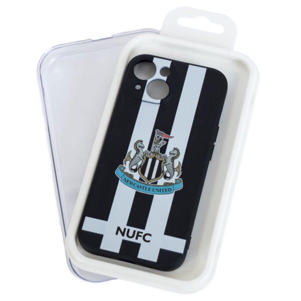 TM-04243-Newcastle-United-FC-iPhone-14-Striped-Silicone-Case-2 Official Newcastle United FC iPhone 14 Striped Silicone Case