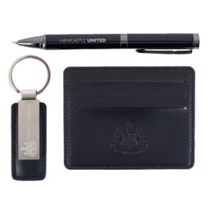 TM-04259-Newcastle-United-FC-Leather-Key-Fob-Pen-Set Official Newcastle United FC Leather Wallet, Fob & Pen Set
