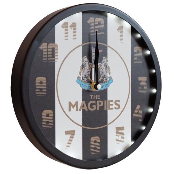 TM-04266-Newcastle-United-FC-Metallic-Wall-Clock-Stripe-2 Official Newcastle United FC LED Stripe Wall Clock