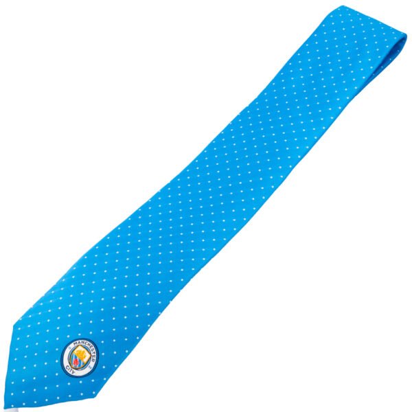 TM-04394-Manchester-City-FC-Sky-Blue-Tie-1 Official Manchester City FC Sky Blue Tie