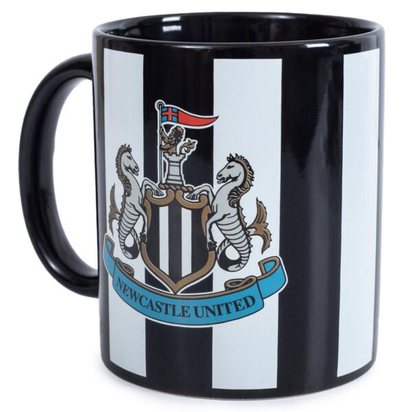 TM-04467-Newcastle-United-FC-Striped-Mug Official Newcastle United FC Striped Mug