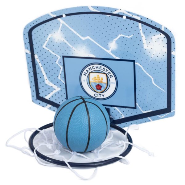 TM-04612-Manchester-City-FC-Mini-Basketball-Set Official Manchester City FC Mini Basketball Set