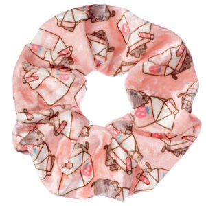 TM-04706-Pusheen-Scrunchie-Milkshake Official Pusheen Milkshake Hair Scrunchie