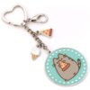 TM-04724-Pusheen-Charm-Keyring-Pizza Official Pusheen Charm Keyring Pizza