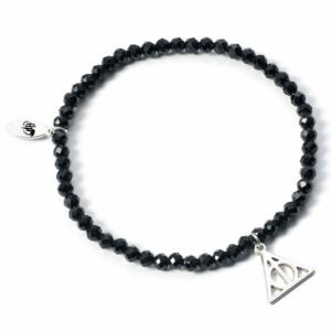 Official Harry Potter Stone Bracelet With Sterling Silver Deathly Hallows Charm