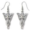 Official The Lord Of The Rings Silver Plated Evenstar Hook Earrings