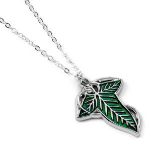 Official The Lord Of The Rings Silver Plated Leaf Of Lorien Necklace