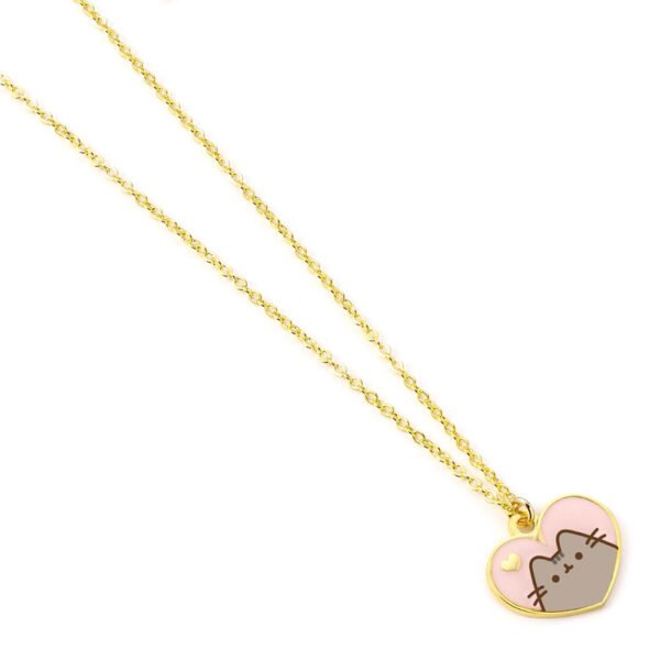 TM-04746-Pusheen-Gold-Plated-Heart-Necklace-1 Official Pusheen Gold Plated Heart Necklace
