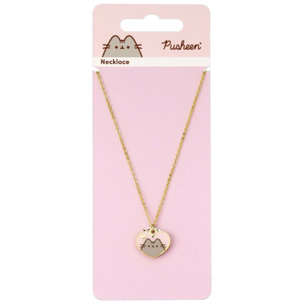 TM-04746-Pusheen-Gold-Plated-Heart-Necklace-3 Official Pusheen Gold Plated Heart Necklace