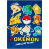 Official Pokemon Awesome Team Fleece Blanket