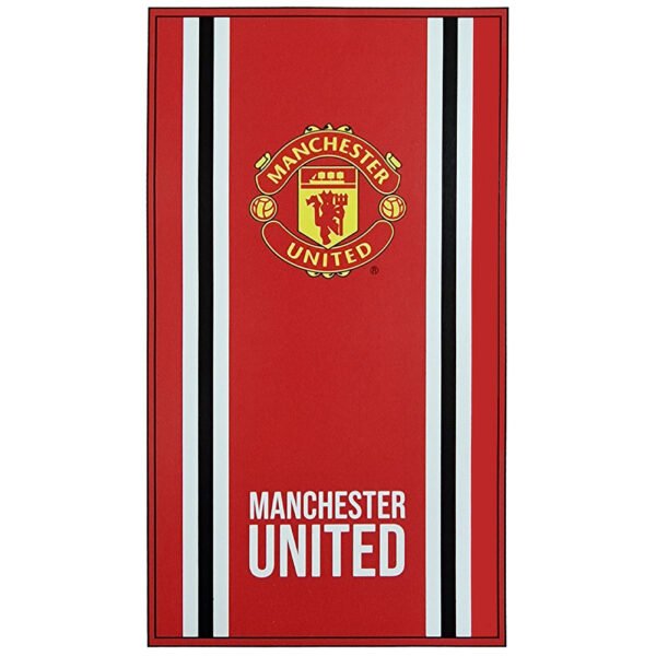 TM-04836-Manchester-United-FC-Core-Stripe-Towel Official Manchester United FC Core Stripe Towel